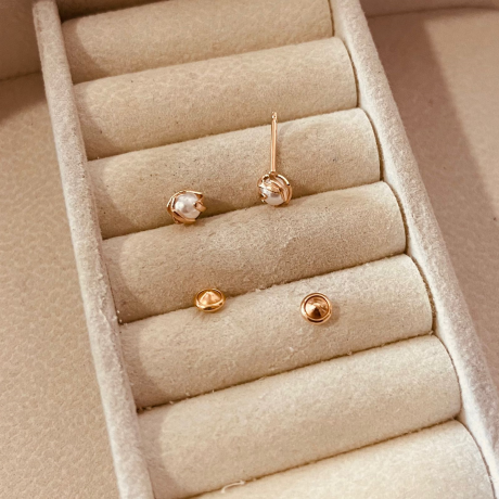 BRINCO BP PEROLA GARRA TORC. BANHO ROSE