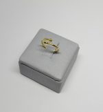 ANEL REGULAVEL DUAS ESFERAS BANHO DOURADO