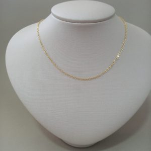 GARGANTILHA 45CM ELOS BANHO DOURADO