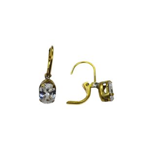 ARGOLA ZIRCONIA OVAL 6X8 BRUTO