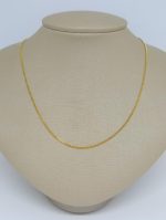 GARGANTILHA ELOS 45CM BANHO DOURADO