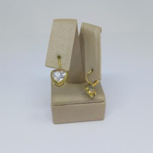 ARGOLA ZIRC. CORACAO 8MM BRUTO