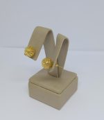 BRINCO BOLA OCA VAZ. 10MM BANHO DOURADO