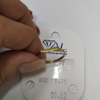 GARGANTILHA 45CM CORACAO 0.4 BANHO DOURADO