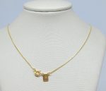 ESCAPULARIO 45CM COM TRANCA BANHO DOURADO