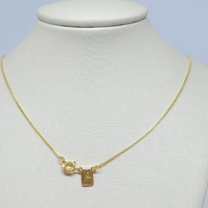ESCAPULARIO 45CM COM TRANCA BANHO DOURADO