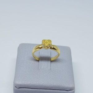 ANEL CHUVEIRO CORACAO BANHO DOURADO