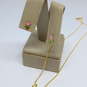 CONJUNTO INF. C RESINA BANHO DOURADO