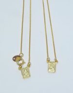 ESCAPULARIO 45CM C/ TRANCA SM BANHO DOURADO