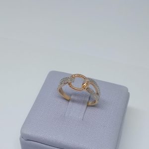 ANEL FRIZ NA LAT. VAZ C/ RHODIUM BANHO ROSE