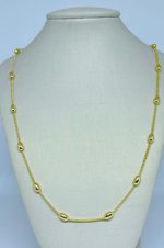 COLAR AMENDOAS 70CM BANHO DOURADO