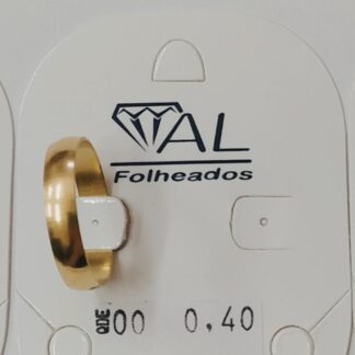 BRINCO VAZ. LISO. C/ PEDRAS BANHO DOURADO