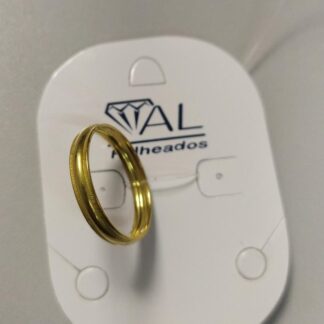 BRINCO GOTA  3PEDRAS BANHO DOURADO