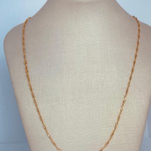 GARGANTILHA SINGAPURA  45CM BANHO ROSE