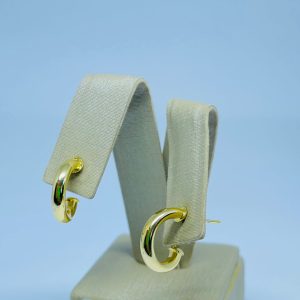 ARGOLA TUBO LISA 99 SM BANHO DOURADO