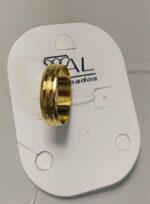 ARGOLA GOTA 3 GARRAS CRAV. BANHO DOURADO