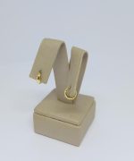 ARGOLA DE CLIQUE BOLEADA LISA  BANHO DOURADO