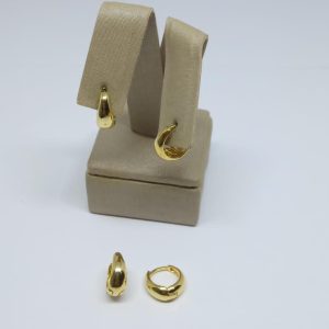 ARGOLA CLIQUE 85 BANHO DOURADO