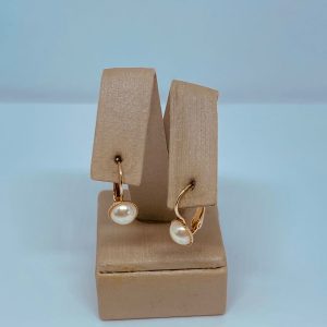 ARGOLA PEROLA 8MM BANHO ROSE