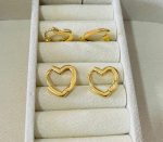 ARGOLA CORACAO CLIQUE 680 SM BANHO DOURADO