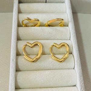 ARGOLA CORACAO CLIQUE 680 SM BANHO DOURADO