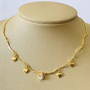 CHOKER GOTA 6X8 BANHO DOURADO
