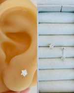 BRINCO ESTRELA 5MM PRATA