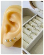 TRIO BOLINHA 3/4/5MM PRATA