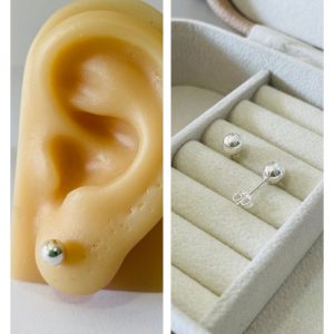 BRINCO BOLINHA 6MM PRATA