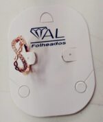 ARGOLA FIO LISO TORC. BANHADO
