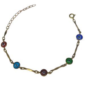 PULSEIRA COM CINCO OLHOS GREGOS BRUTO