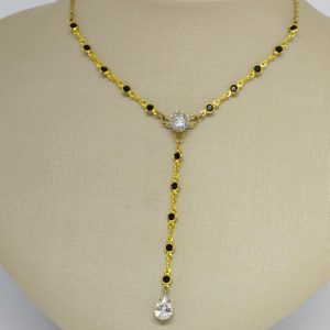 GARG GRAVATA CORR PEDRAS PRETAS GL837 BRUTO