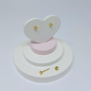 BRINCO BP REDONDO FRIZADO BANHO DOURADO