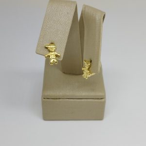 ARGOLA MENINO BANHO DOURADO