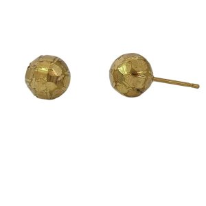 BRINCO BOLA 8MM RISCADO DIAMANTADO LATAO BRUTO