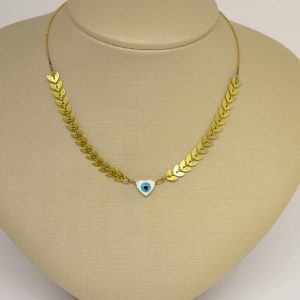 CHOKER OLHO GREGO CORACAO GL1785 BRUTO