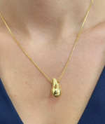 GARGANTILHA GOTA ABS BANHO DOURADO