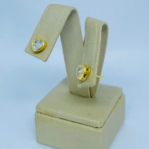 BR ZIRC CORACAO 6X6 SM BANHO DOURADO