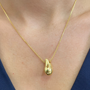 GARGANTILHA GOTA ABS BANHO DOURADO