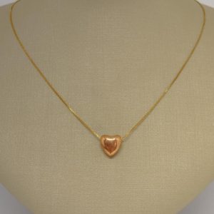 GARGANTILHA COM CORACAO ABS PASSANTE BRUTO