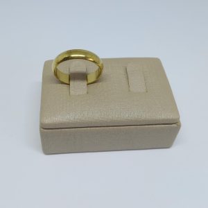 ALIANCA ABAULADA 5MM BRUTA PAREDE 1,5