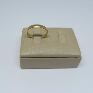 ALIANÇA 4MM MEIA CANA LP BRUTO