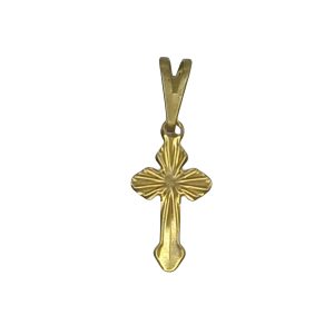 PINGENTE CRUCIFIXO FRIZADO PEQ BRUTO