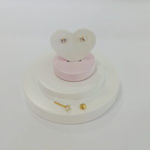 BR BP CORACAO 4MM BANHO DOURADO