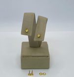 BRINCO BP HEXAGONAL FRIZADO BANHO DOURADO