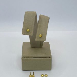 BRINCO BP HEXAGONAL FRIZADO BANHO DOURADO