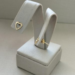 BRINCO M CORACAO VAZADO BANHO DOURADO