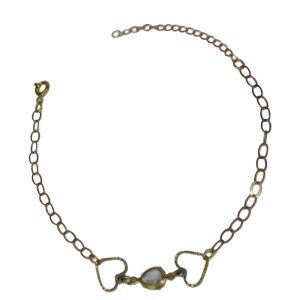 PULSEIRA DOIS CORACOES VAZ E UMA ZIRC BRUTO