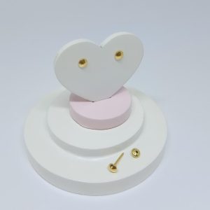 BRINCO BP BOTAO  LISO BANHO DOURADO