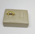 ALIANCA DIAMANTADA 4MM BANHO DOURADO